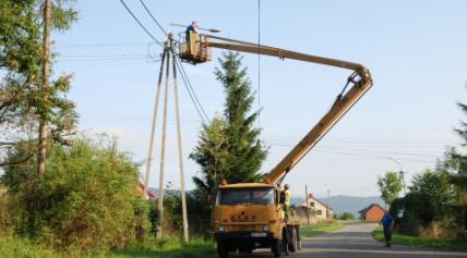 Wymiana oświetlenia ulicznego w Sopotni Wielkiej.