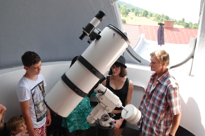 w obserwatorium
